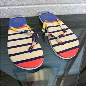 Paul & Shark Red and Blue Nautical Slippers Yachting